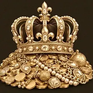 Gold treasure pile — Red Lion