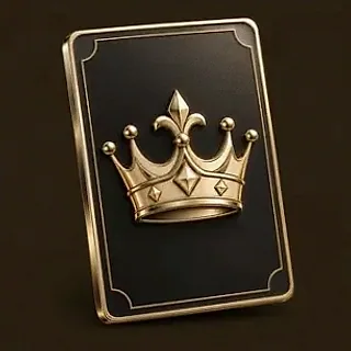 Crowned casino card — Red Lion