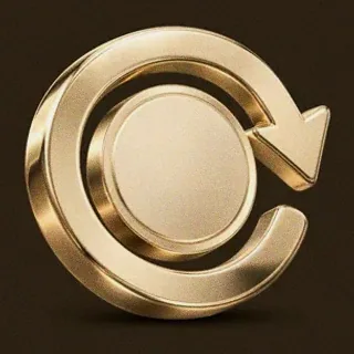 Gold circular arrow — Red Lion
